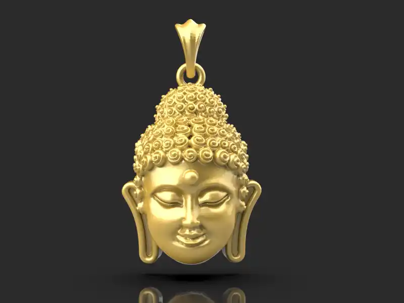 Buddha face pendant file