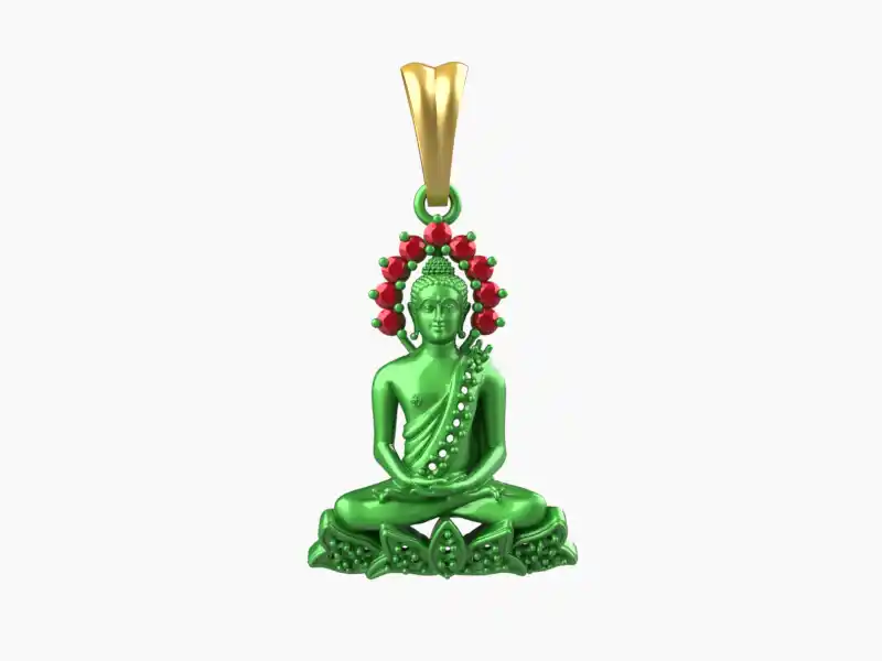 Buddha pendant cad file-1