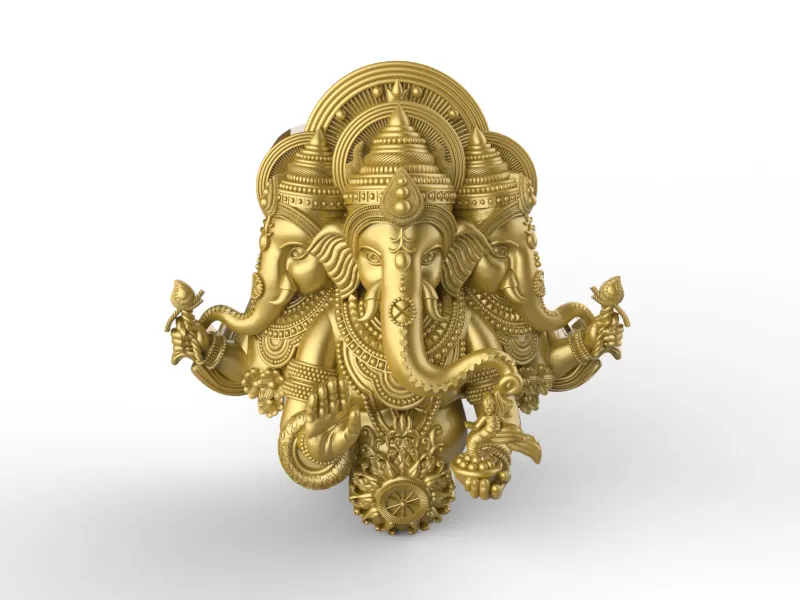 Ganesh Face Pendant file-4