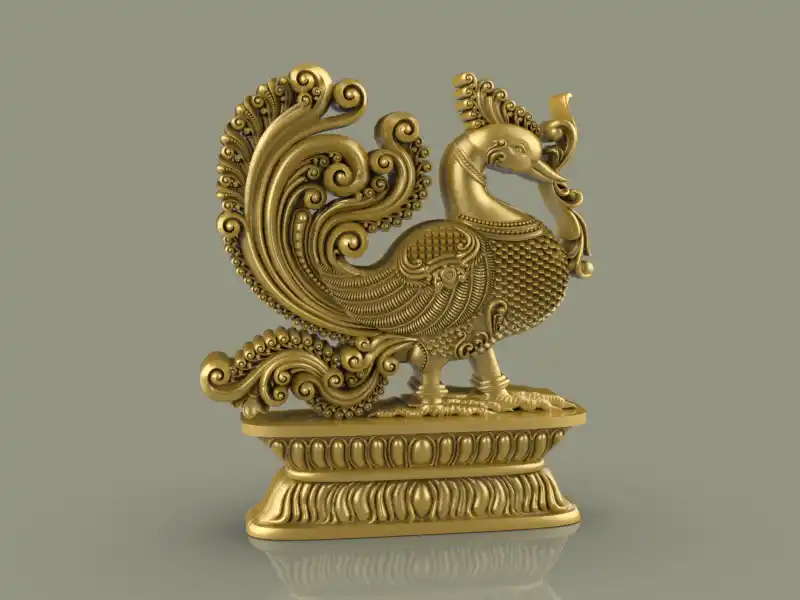 Peacock art cad file