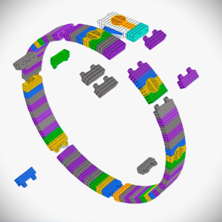 Square bracelet cad file