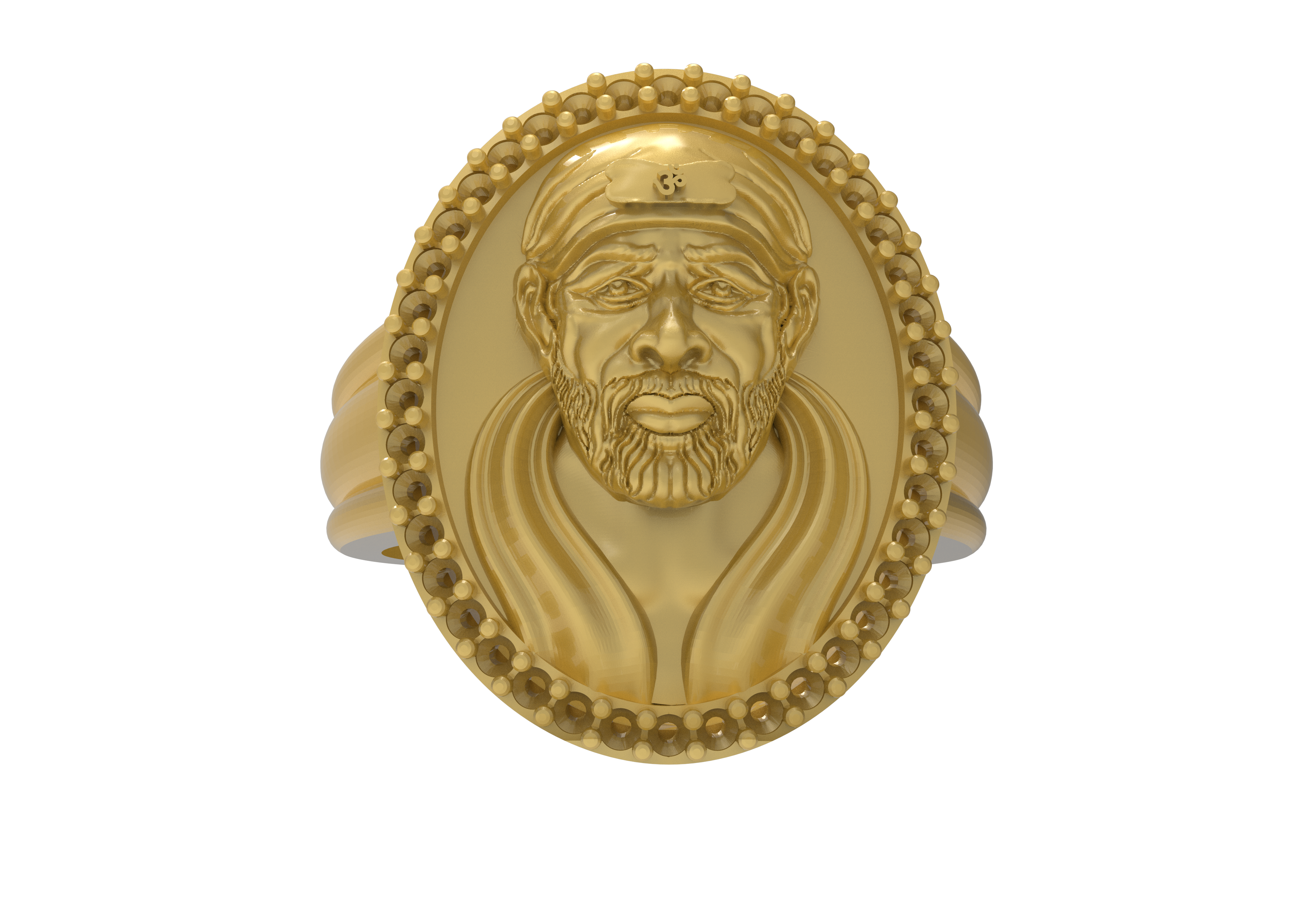 Buy 22Kt Celestial Sai Baba Gold Ring For Men 97VM5980 Online from Vaibhav  Jewellers