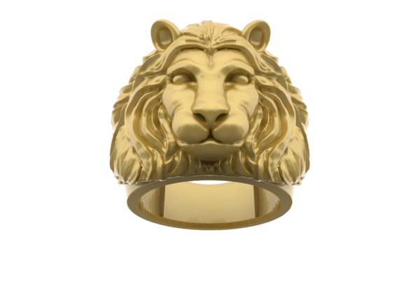 lion ring stl file for jewelry purpose