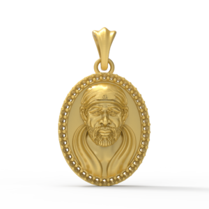 saibaba pendant stl file for jewelry use.
