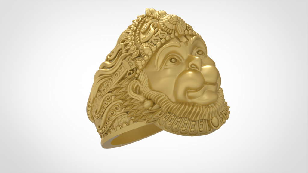 Hanuman Ring Cambodia and Thai 3D model | CGTrader