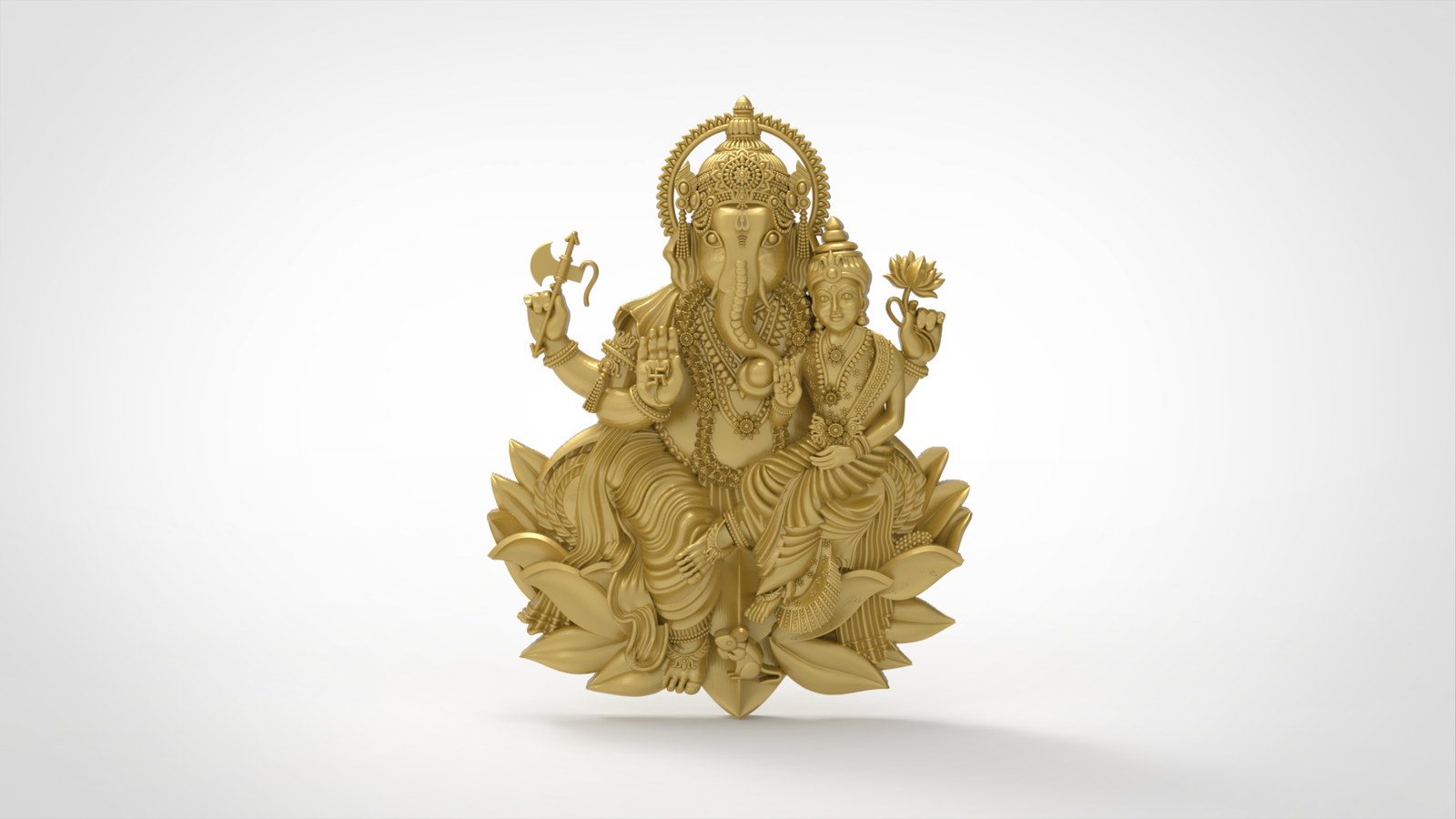 Laxmi Ganapathi 3Dprint Model »
