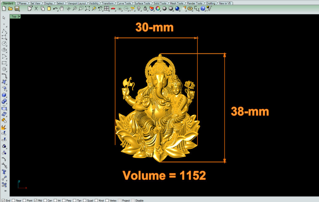 Laxmi Ganapathi 3Dprint Model »