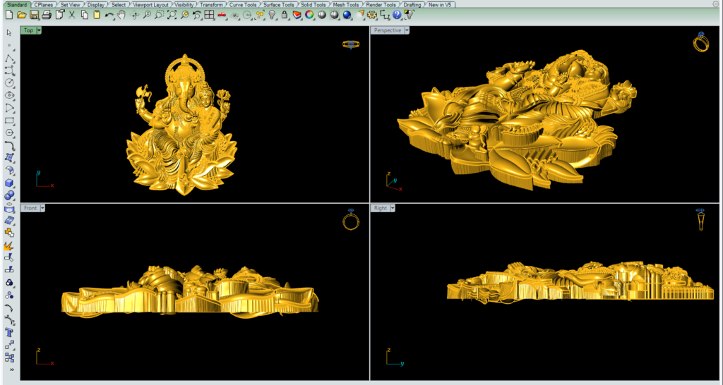 Laxmi Ganapathi 3Dprint Model »