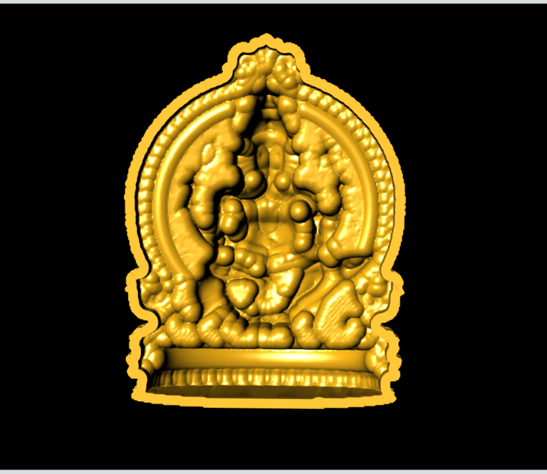 Ganesh pendant cad file2 » murti3d.com