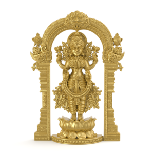 Goddess Lakshmi 3dprint model- pic- 1