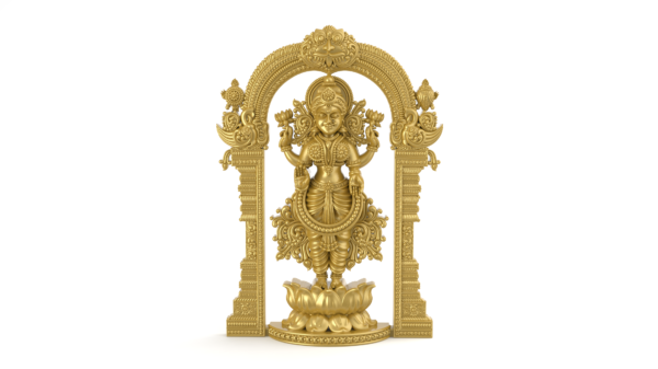 Goddess Lakshmi 3dprint model- pic- 1