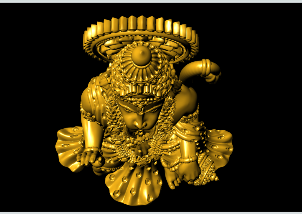 Hanumanji 3d-print 3d-model » Murti3d.com