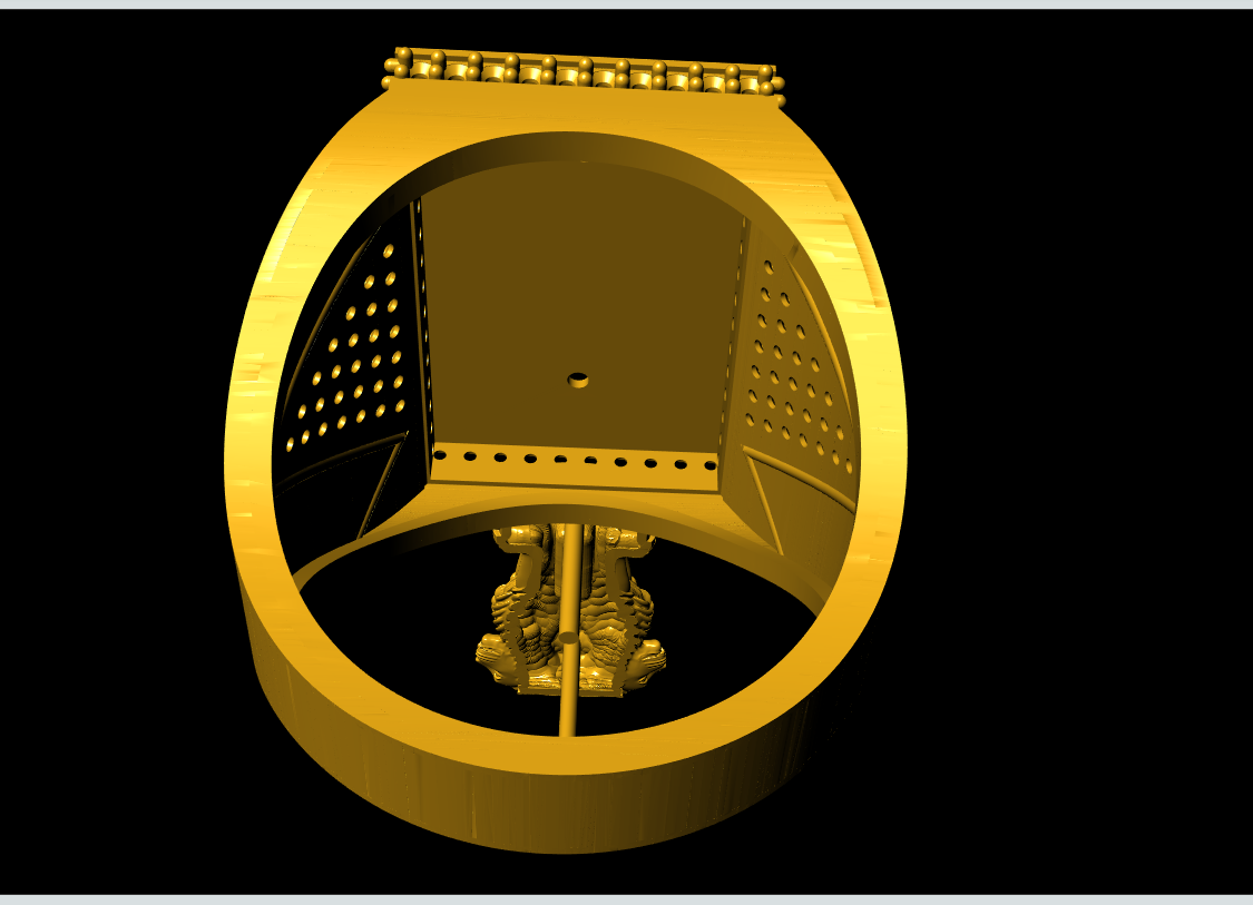 0123 - Ashok Stambh Ring | 3D Print Model | Mens gold jewelry, Beaded  watches bracelet, Gold rings fashion