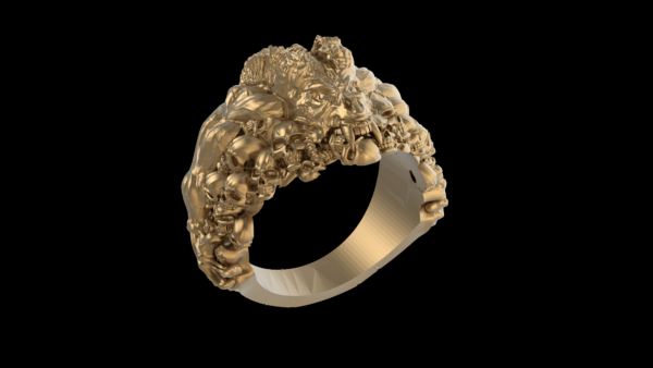 Demon Ring 3D-print model file- pic- 001