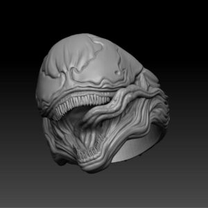 Venom Ring 3D-print model file- pic- 1