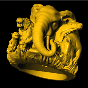 Zoo Ring 3Dprint model file- pic- 1