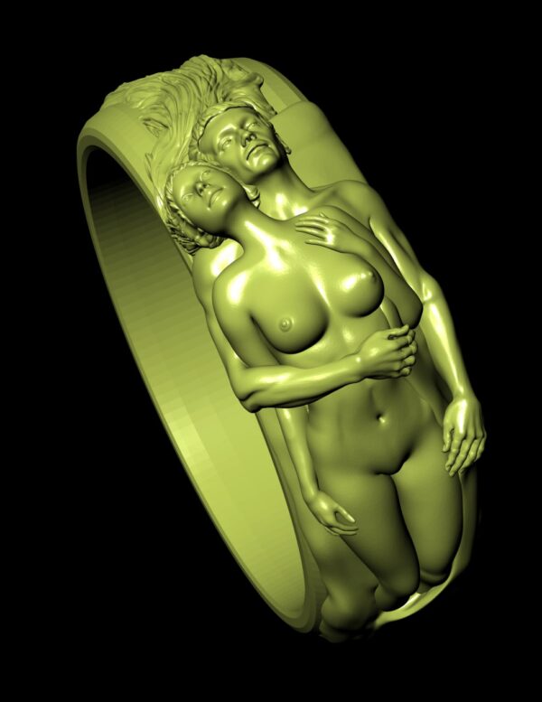 Caress Ring-2 3D-print model file- pic- 1