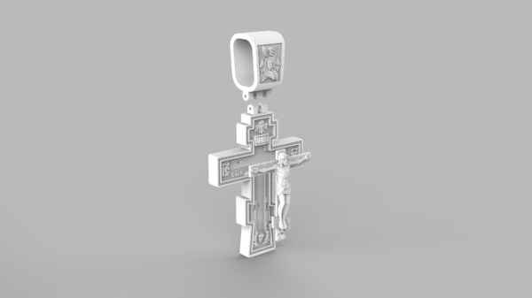 Cross Pendant 3D-print model file- pic- 1