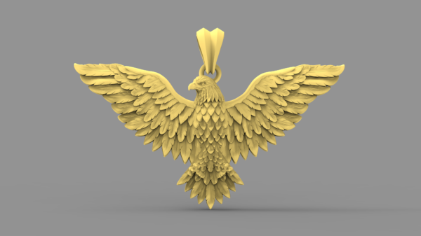 Eagle pendant 3D-print model file- pic- 1
