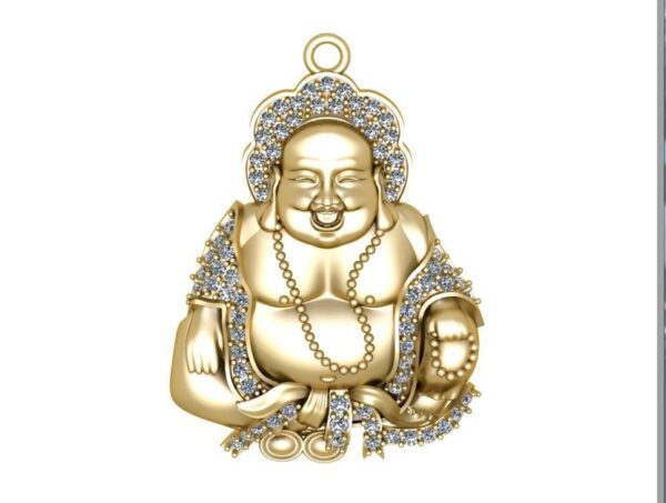 Laughing Buddha 3D-print model file- pic- 1