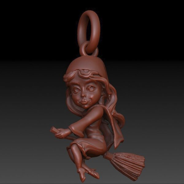 Little Witch 3D-print model file- pic- 1