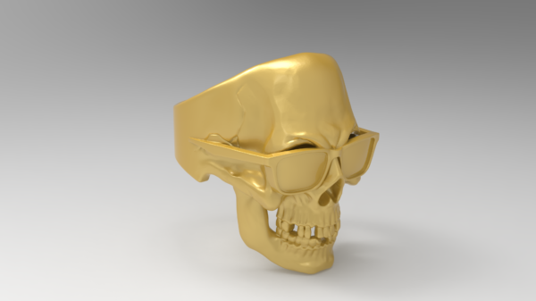 Skull Ring-2 3D-print model file- pic- 1