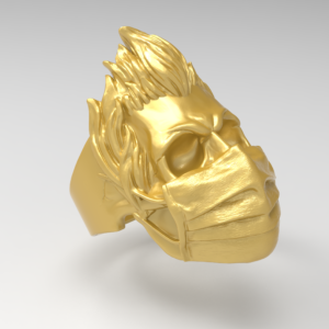 Skull Ring-4 3D-print model file- pic- 1