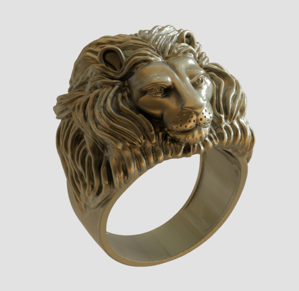 Lion Ring-3 3D-pring model file - pic- 1