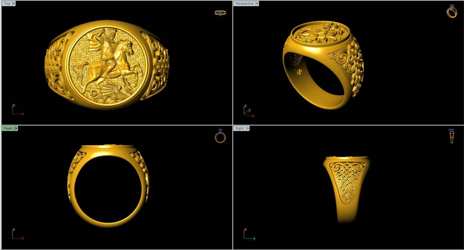 Twisted Gold Ring Modeling With Rhino#3d #rings #design #rhino  #rhinotutorial #matrix #rhinoceros - YouTube