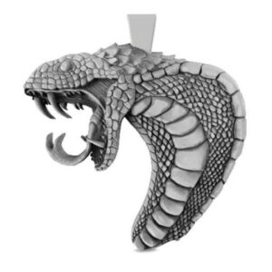 Snake pendant 3D-print model file- pic- 1