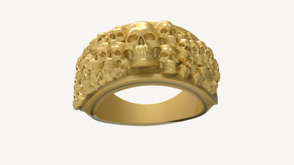 Skull Ring-5 3D-print model file- pic- 1