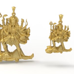 Kali Mata Pendant 3Dprint File- pic- 1