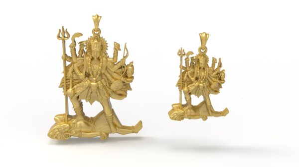 Kali Mata Pendant 3Dprint File- pic- 1