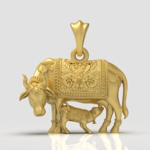 Cowcalf Pendant stl file- pic- 1