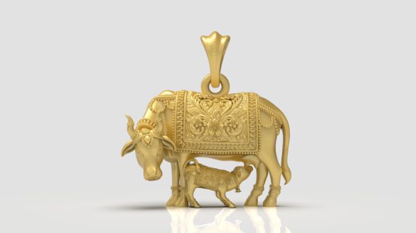 Cowcalf Pendant stl file- pic- 1