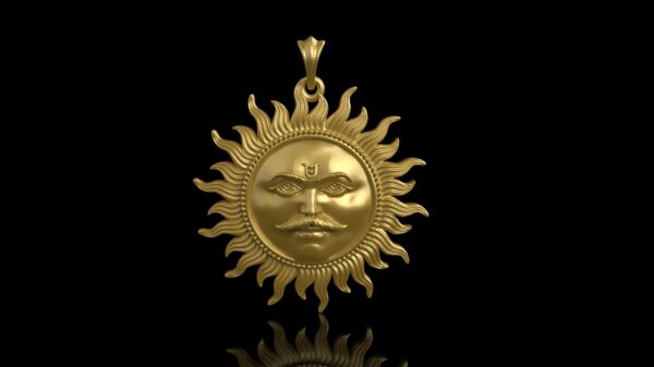 Surya pendant stl file - pic- 1