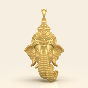 Ganesh Face Pendant file-1- image- 1