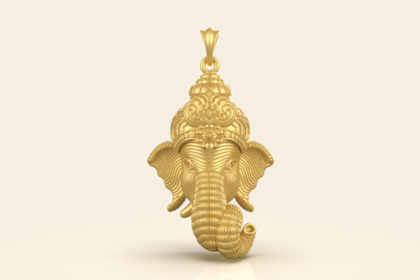 Ganesh Face Pendant file-1- image- 1