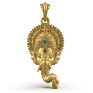 Ganesh Face Pendant file-2- image- 1