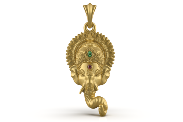 Ganesh Face Pendant file-2- image- 1