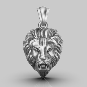 Lion Face Pendant file- photo- 1