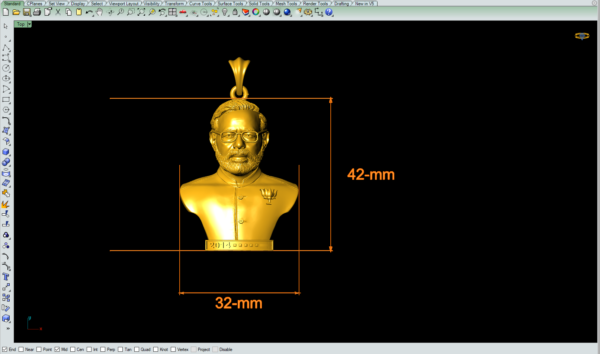 Modi Pendant 3Dprint File - Image 4