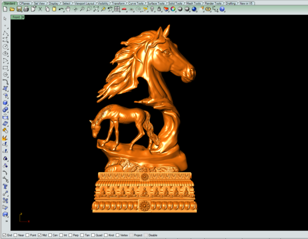 Horse Statue 3D-print file - Image 11