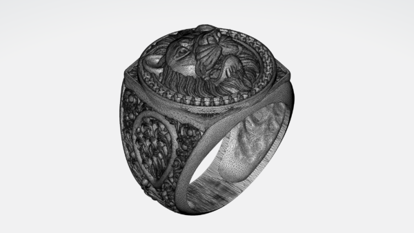 Lion Ring 3D-print model file-3 - Image 11