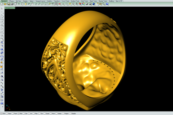 Lion Ring 3D-print model file-3 - Image 10
