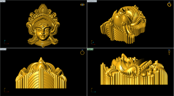 Durga Face Statue File - Image 4