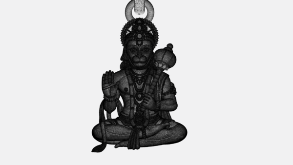 Hanumanji Pendant 3Dprint file-2 - Image 11
