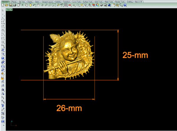 Krishna face stl file-3 - Image 4
