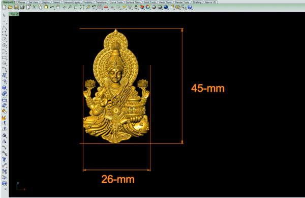 Laxmi 3Dprint CAD file-1 - Image 2