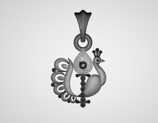 Peacock Pendant 3dm file - Image 10